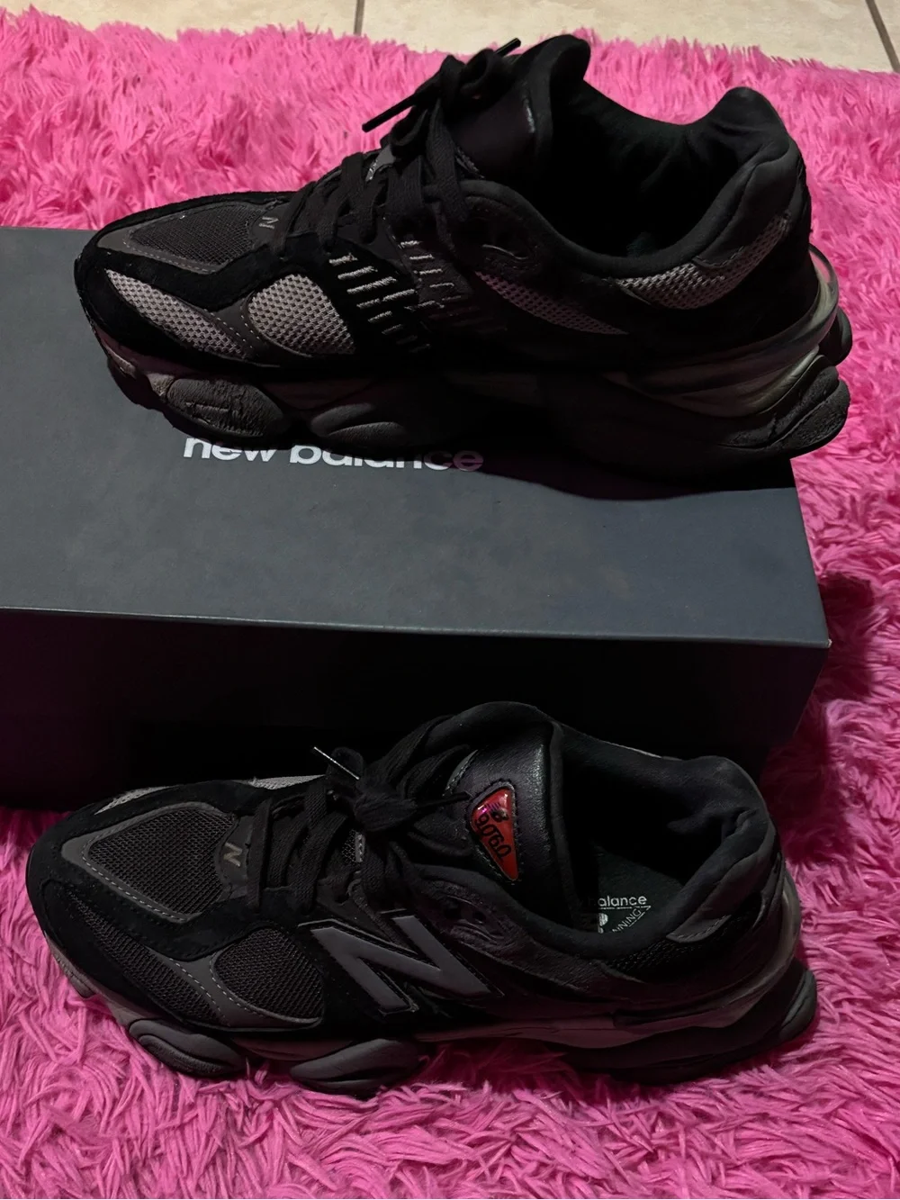 New Balance 9060 ‘Black Castlerock’ /Men’s 7 1/2 /Women’s 9